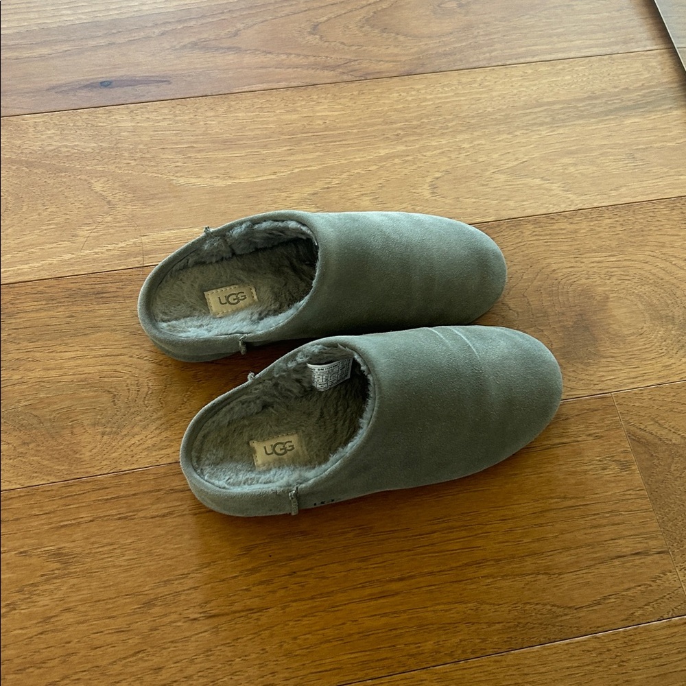 UGG Green Suede Slippers Women's Elea Slippers mosss green - Picture 9 of 9